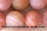 AGAT102 15 inches 10mm round matte red agate beads