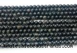 CAE320 15.5 inches 4mm round astrophyllite gemstone beads