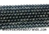 CAE321 15.5 inches 6mm round astrophyllite gemstone beads