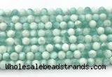 CAS310 15.5 inches 6mm round snowflake angelite gemstone beads