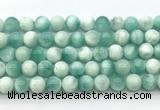 CAS312 15.5 inches 10mm round snowflake angelite gemstone beads