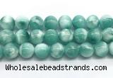 CAS335 15.5 inches 16mm round peacock angelite gemstone beads