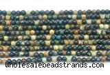 CAZ15 15.5 inches 4mm round azurite gemstone beads