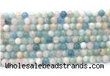 CMG501 15.5 inches 6mm round morganite gemstone beads