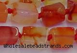 CNG6932 15.5 inches 5*8mm - 8*12mm nuggets red agate beads