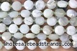 COIN18 15 inches 10mm faceted coin opal gemstone beads