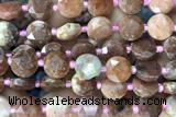 COIN37 15 inches 10mm faceted coin jasper gemstone beads