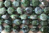 COIN53 15 inches 12mm faceted coin Indian bloodstone jasper beads