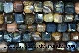 CUBE110 15 inches 2mm faceted cube pietersite gemstone beads