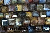 CUBE111 15 inches 3mm faceted cube pietersite gemstone beads