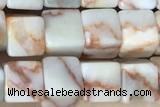 CUBE163 15 inches 6mm cube jasper gemstone beads