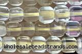 CUBE40 15 inches 3mm faceted cube citrine gemstone beads