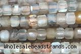 CUBE63 15 inches 2.5mm faceted cube moonstone gemstone beads