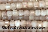 CUBE67 15 inches 2mm faceted cube moonstone gemstone beads