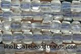 CUBE96 15 inches 2.5mm faceted cube labradorite gemstone beads