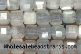 CUBE97 15 inches 3mm faceted cube labradorite gemstone beads