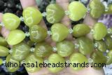 HEAR11 15 inches 20mm heart jade gemstone beads