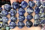 HEAR19 15 inches 20mm heart sodalite gemstone beads