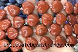 HEAR21 15 inches 20mm heart red jasper gemstone beads