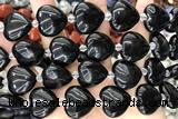 HEAR24 15 inches 20mm heart agate gemstone beads