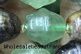 MIXE23 15 inches 9*11mm fluorite gemstone beads