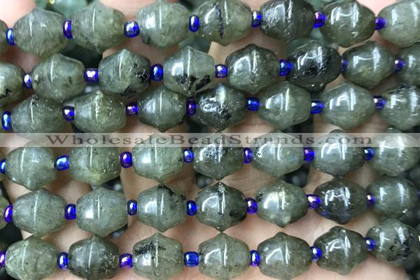 MIXE41 15 inches 9*11mm labradorite gemstone beads