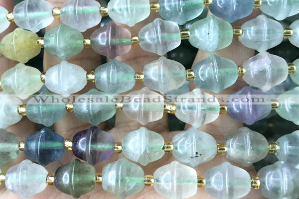 MIXE44 15 inches 9*11mm fluorite gemstone beads