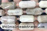 NUGG12 15 inches 12*25mm – 13*28mm faceted nuggets moonstone beads