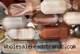 NUGG25 15 inches 12*25mm – 13*28mm faceted nuggets jasper beads