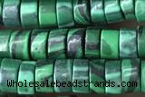 ROND101 15 inches 2*4mm heishi synthetic malachite gemstone beads