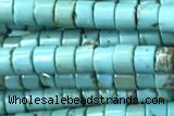 ROND122 15 inches 2*3mm heishi turquoise gemstone beads