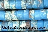 ROND97 15 inches 2*4mm heishi synthetic sea sediment jasper beads