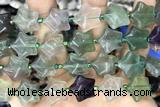 STAR11 15 inches 16mm star fluorite gemstone beads