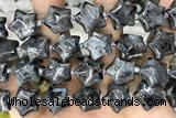 STAR23 15 inches 16mm star black labradorite gemstone beads