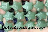 STAR33 15 inches 20mm star green aventurine gemstone beads