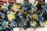 STAR36 15 inches 20mm star yellow tiger eye beads