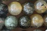 SUNS01 15 inches 6mm round silver sunstone gemstone beads