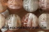 SUNS11 15 inches 8mm round golden sunstone gemstone beads