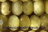 TIGE10 15 inches 5*8mm faceted rondelle golden tiger eye beads