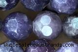 TPUR01 15 inches 8mm faceted round Chinese tourmaline beads