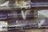 TUBE11 15 inches 4*13mm tube dogtooth amethyst gemstone beads