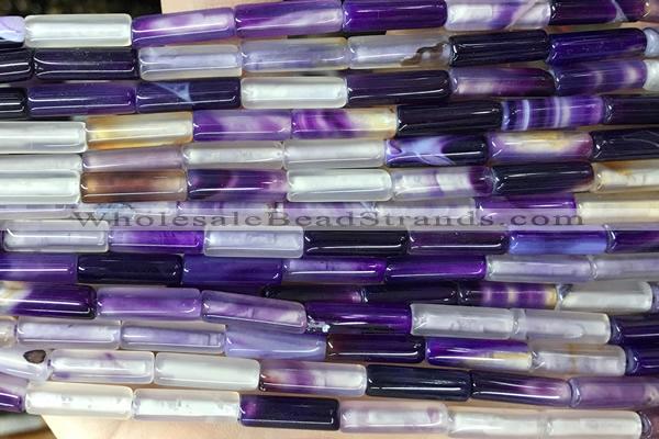 TUBE30 15 inches 4*13mm tube agate gemstone beads