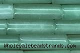 TUBE34 15 inches 4*13mm tube green aventurine gemstone beads