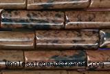 TUBE37 15 inches 4*13mm tube mahogany obsidian gemstone beads