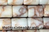 TUBE47 15 inches 6*8mm tube jasper gemstone beads