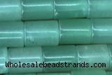 TUBE51 15 inches 6*8mm tube green aventurine gemstone beads