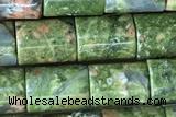 TUBE57 15 inches 6*8mm tube unakite gemstone beads