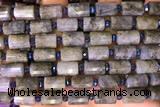 TUBE71 15 inches 8*12mm faceted tube labradorite gemstone beads