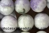 TURQ02 15 inches 6mm round purple howlite turquoise beads