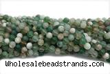 AGAT219 15 inches 8mm round green sakura agate gemstone beads